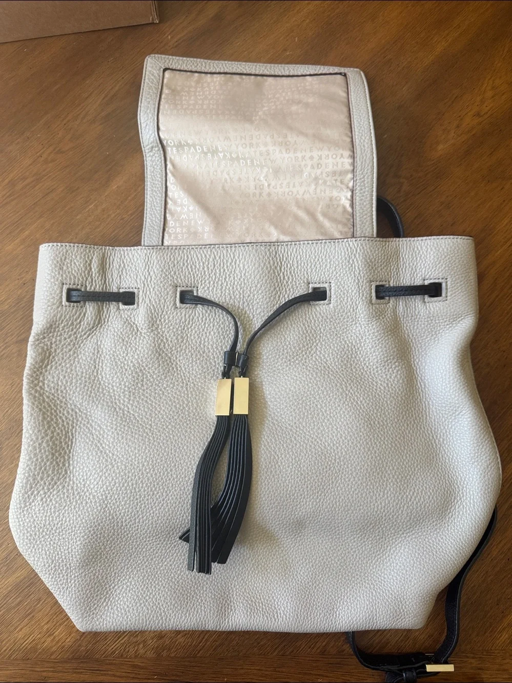 Kate Spade leather backpack purse